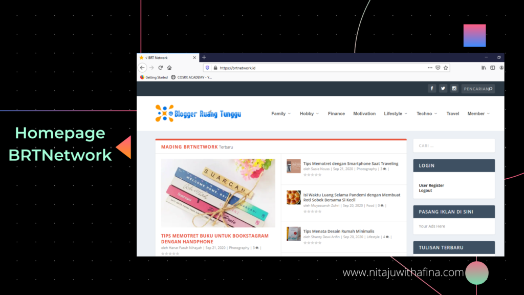 Langkah 1 Submit di BRTNetwork Langkah 1 Submit di BRTNetwork