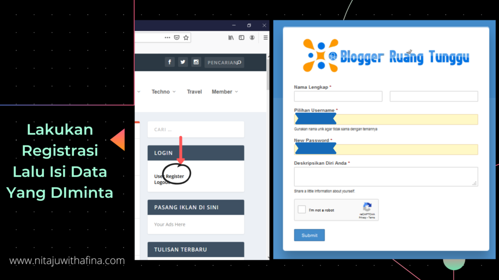 Langkah 2 Submit di BRTNetwork Langkah 2 Submit di BRTNetwork