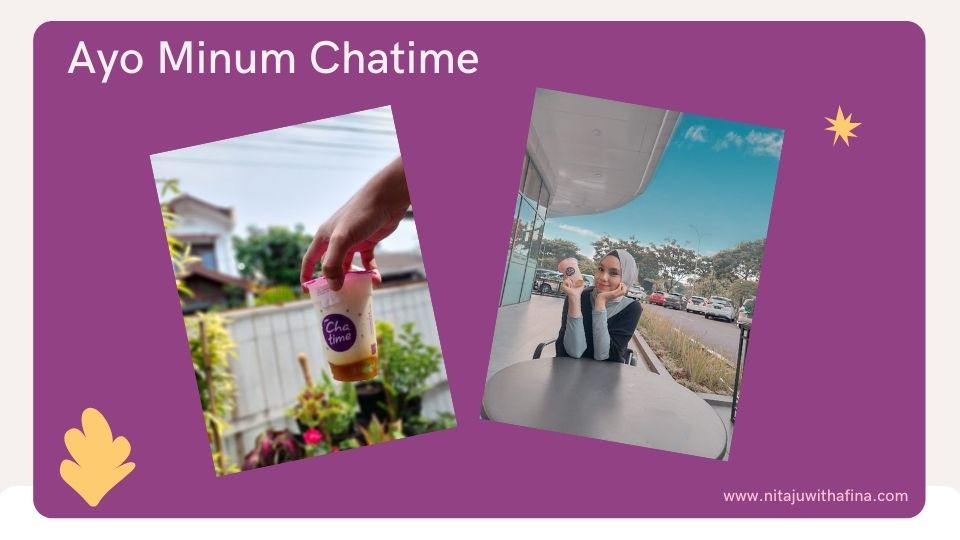 minum chatime mango sticky rice
