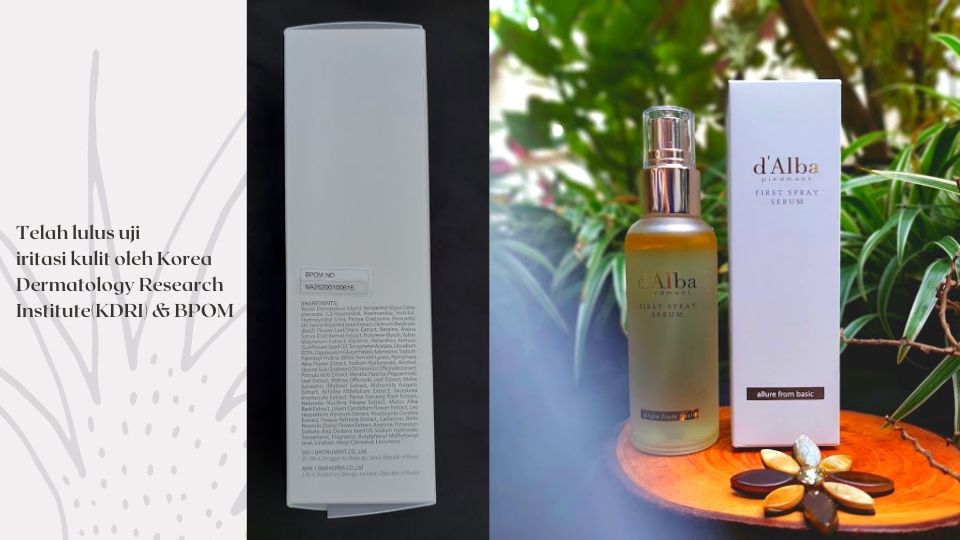 d'Alba First Spray Serum sudah BPOM
