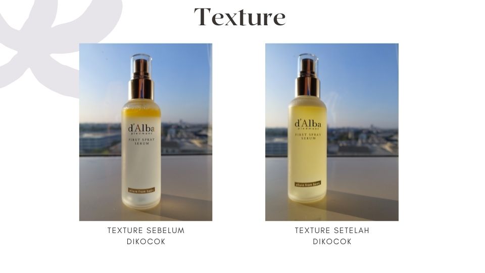 texture d'Alba First Spray Serum