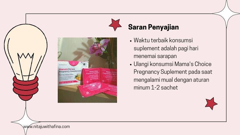 saran penyajian mamachoice suplement
