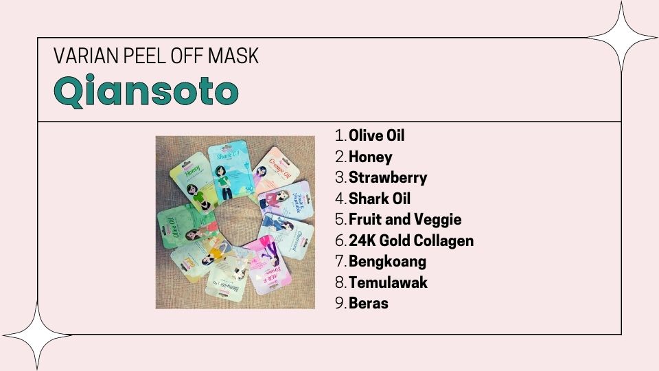 Varian peel of mask Qiansoto