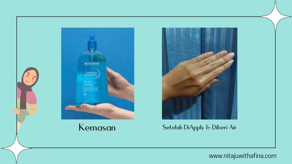 kemasan dan isi atoderm gell douche