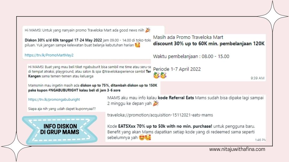 ragam diskon di grup MAMS