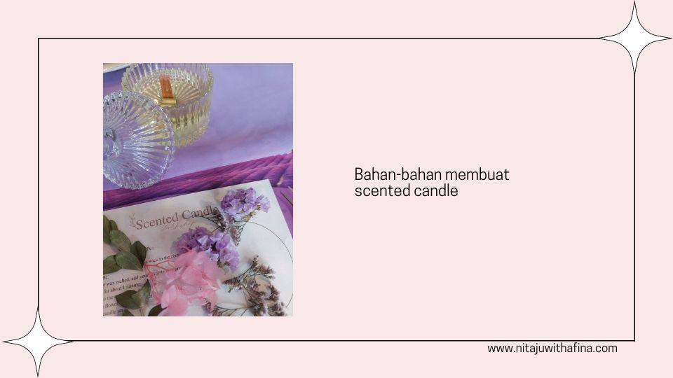 Scented candle aroma lavender