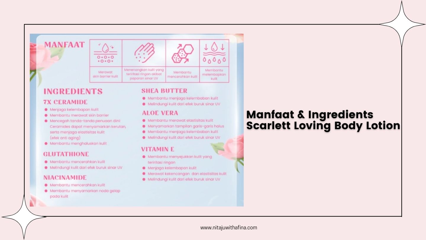 Manfaat dan Ingredients Scarlett Loving Body Lotion