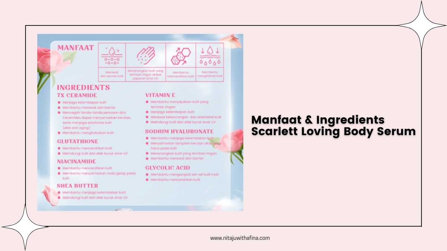 Manfaat dan Ingredients Scarlett Loving Body Serum