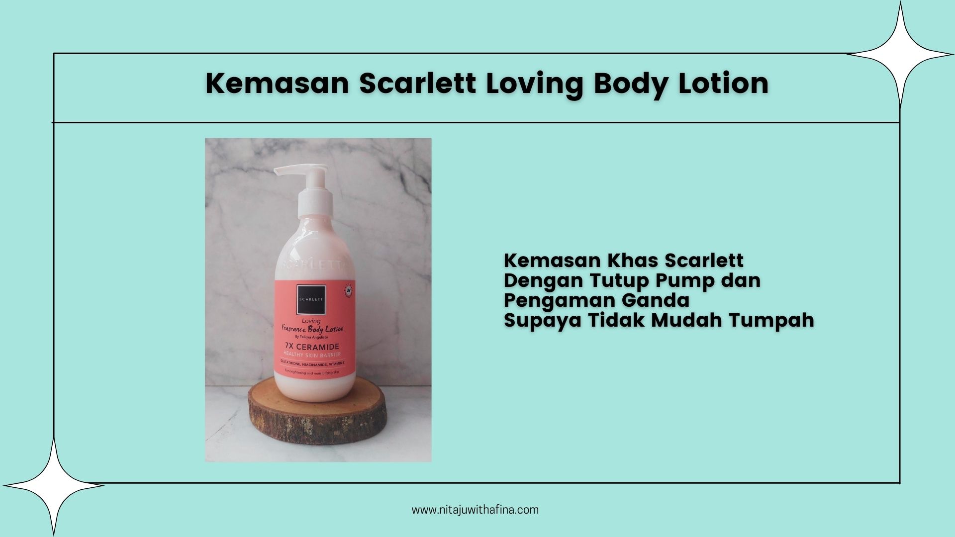 Kemasan Scarlett Loving Body Lotion