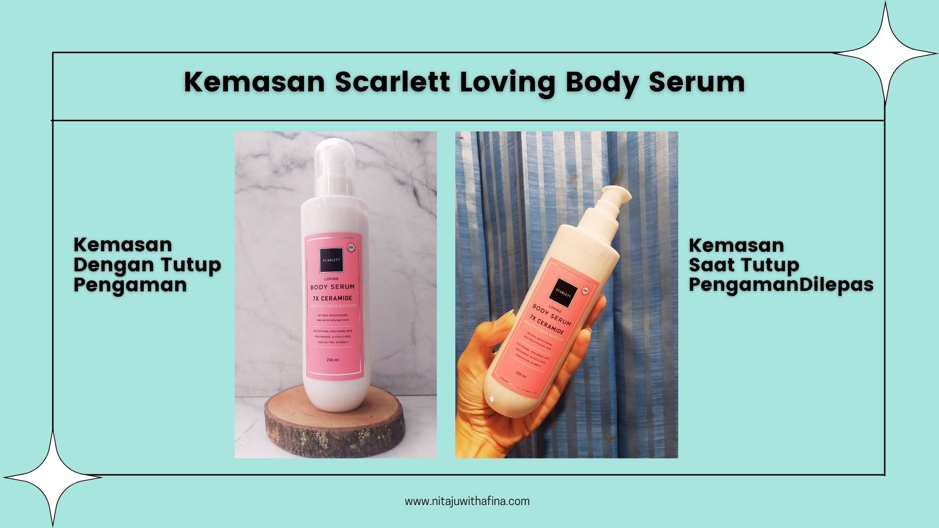 Kemasan Scarlett Loving Body Serum