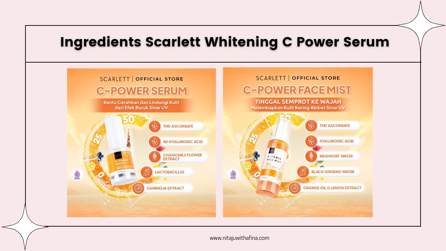 Ingredients Scarlett Whitening C Power