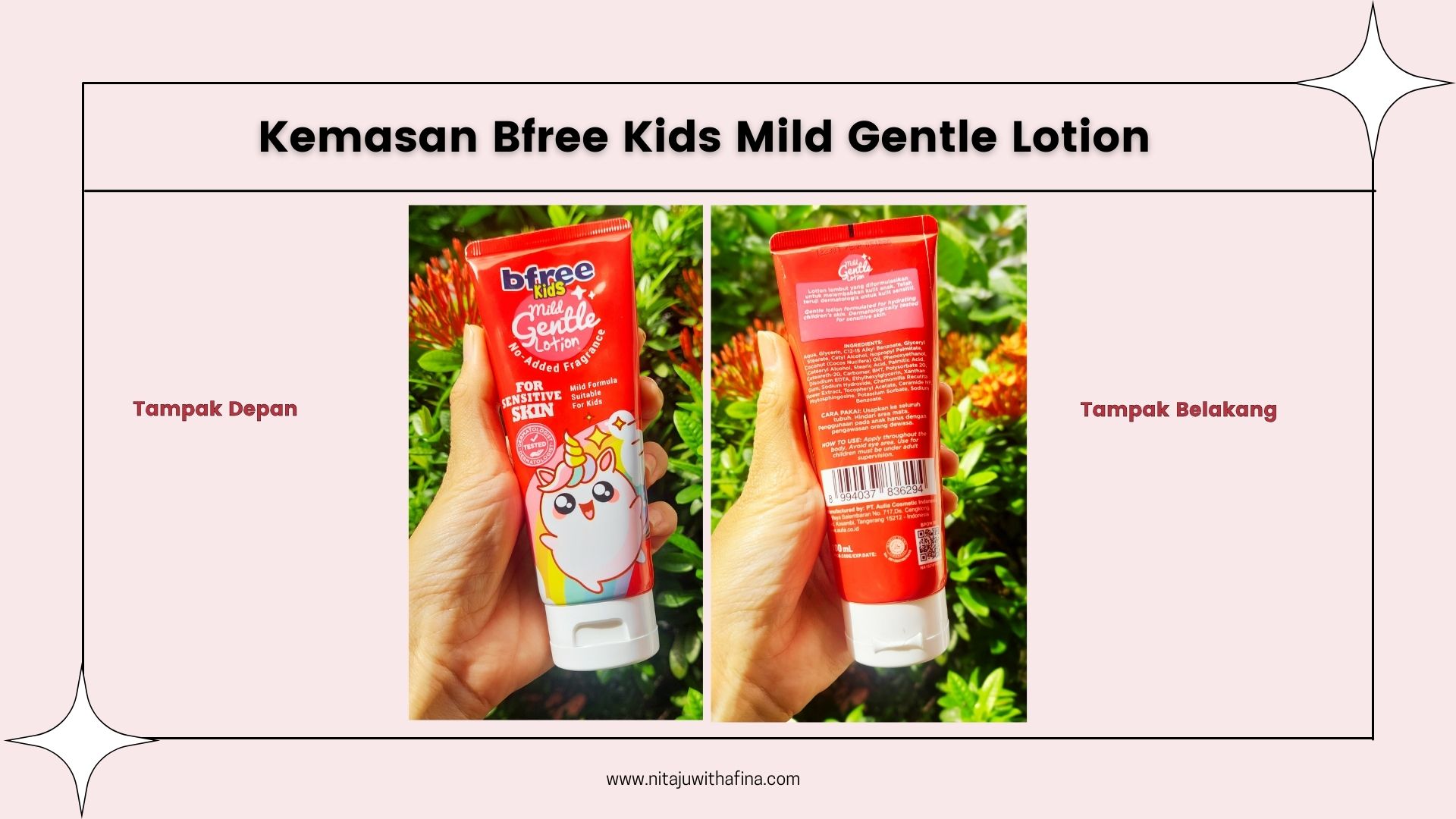 Kemasan Bfree Mild Gentle Lotion